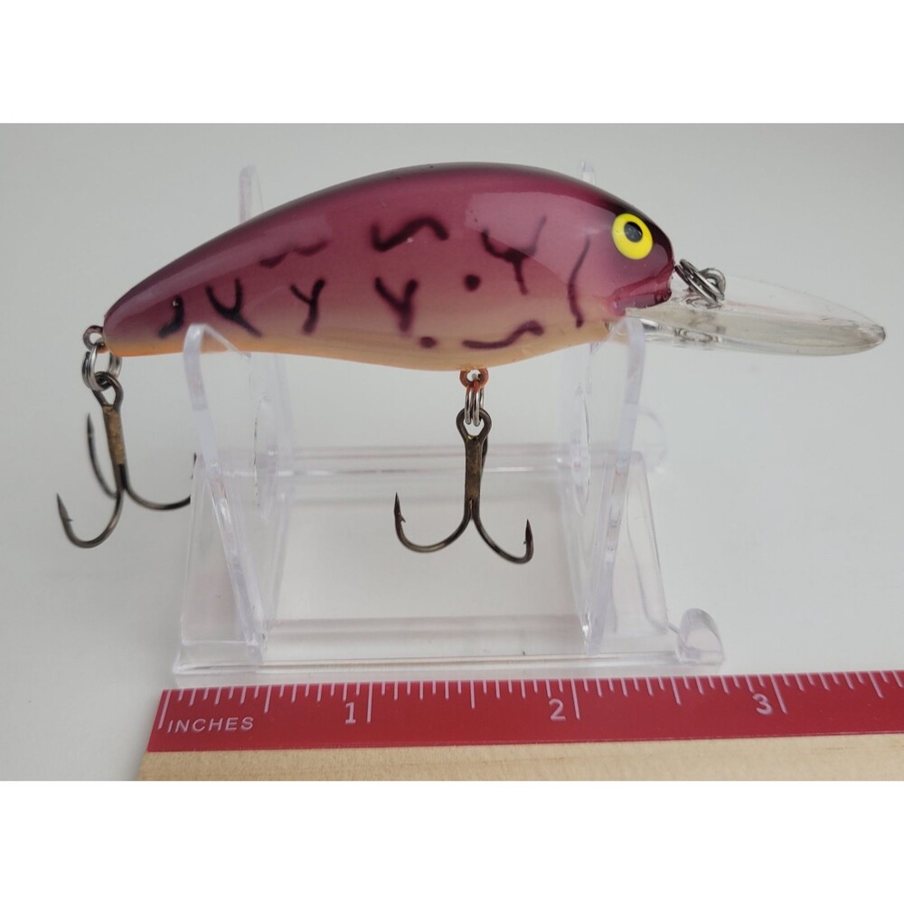Vintage BOMBER Model A 6A Light Crawdad 2 1/8" Screwtail Crankbait Fishing lure